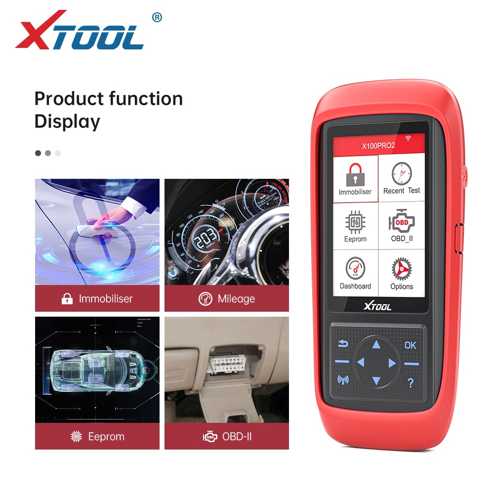 XTOOL X100 Pro2 OBD2 ڵ ĳ Ű α׷ (EE..